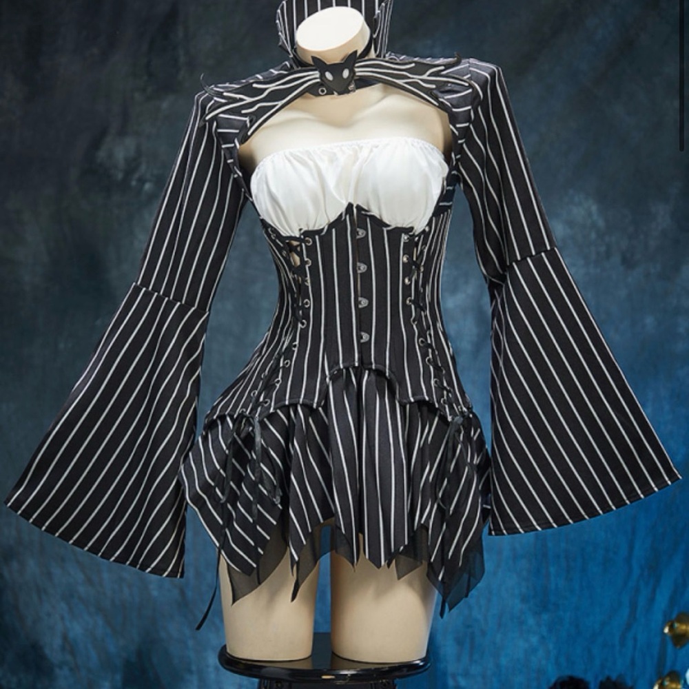 Jack Skellington costume Gothic Corset Dress